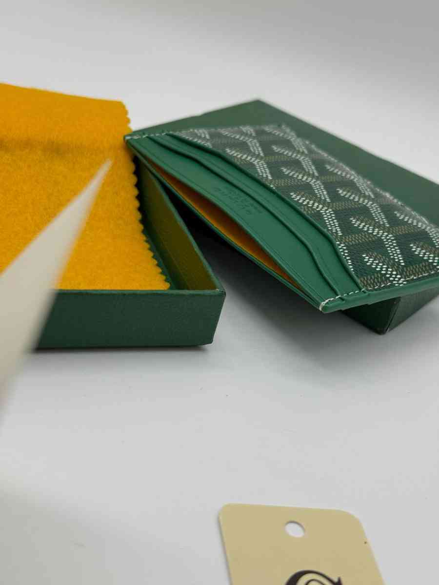 Green Goyard Card Holder