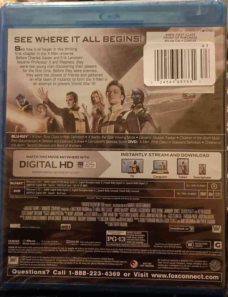 2 XMEN Blurays