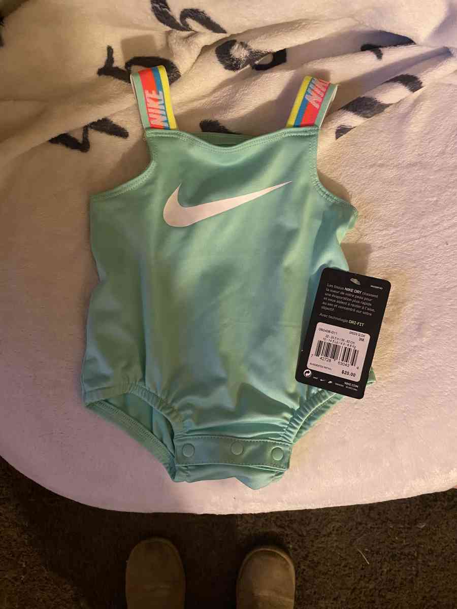 Nike bathing suit for newborn girl