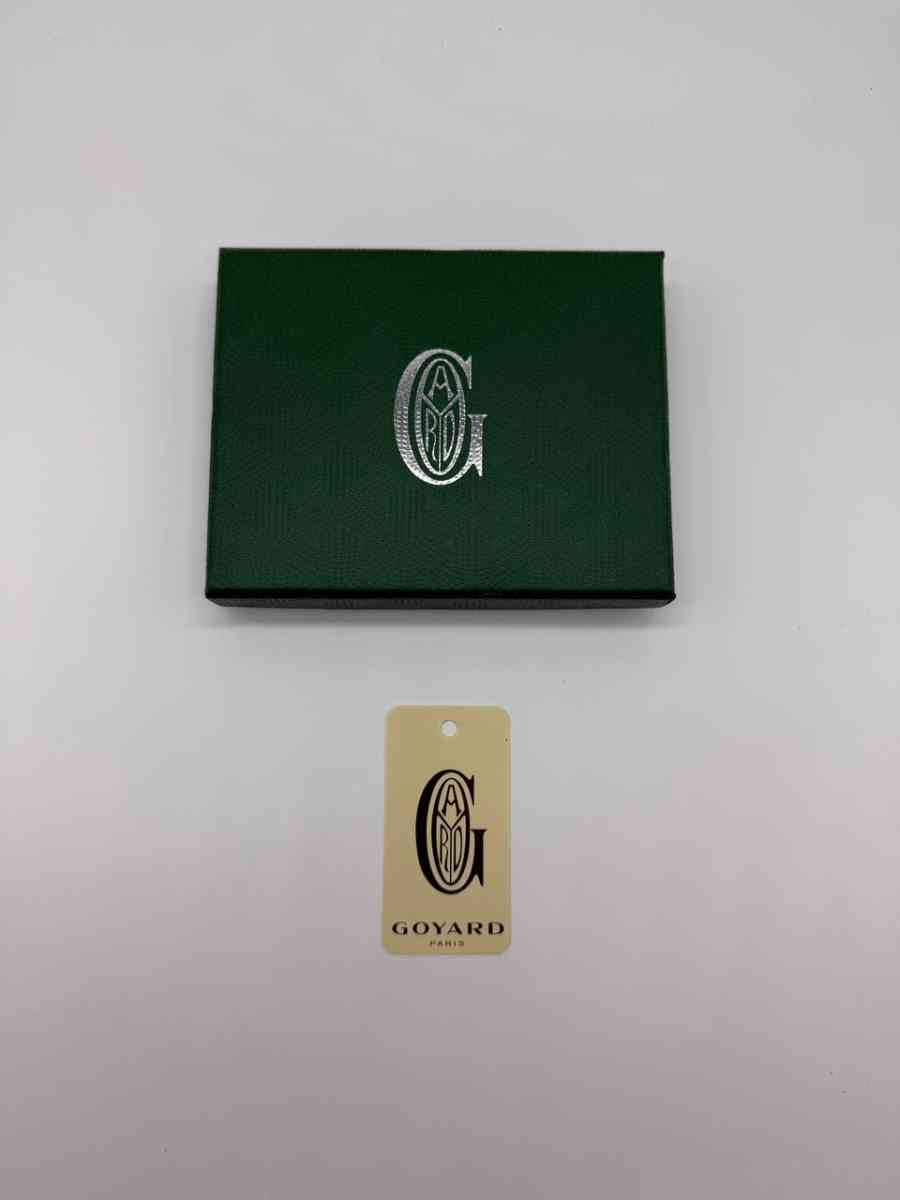 Black And White Goyard Card Holder