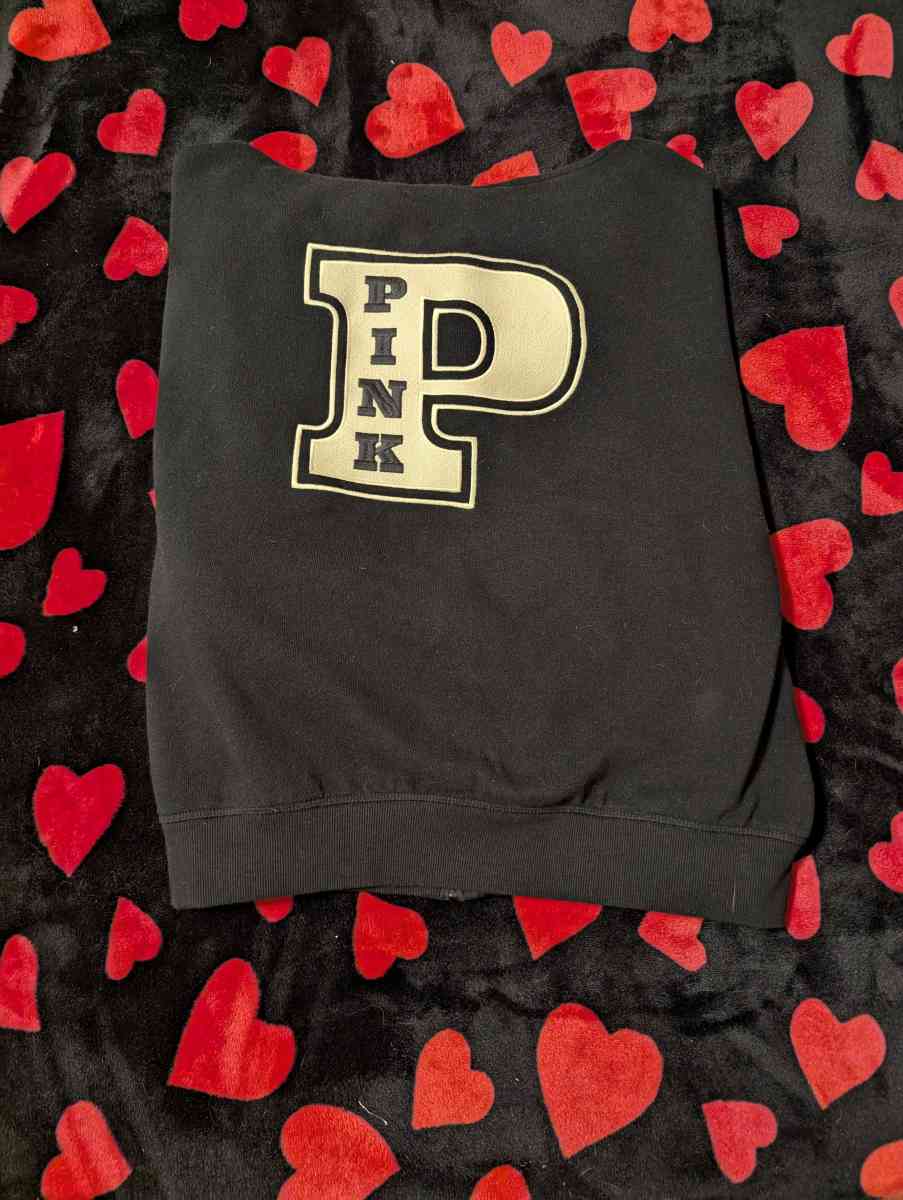 RARE Victoria Secrets Black And White Hoodie