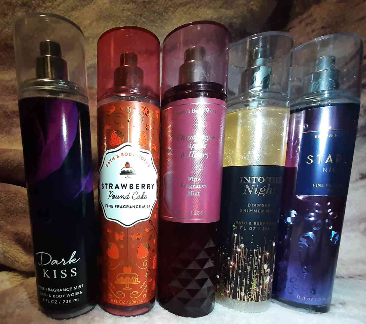47 bottles of Bath and Body Works and Victoria Secret Sprays