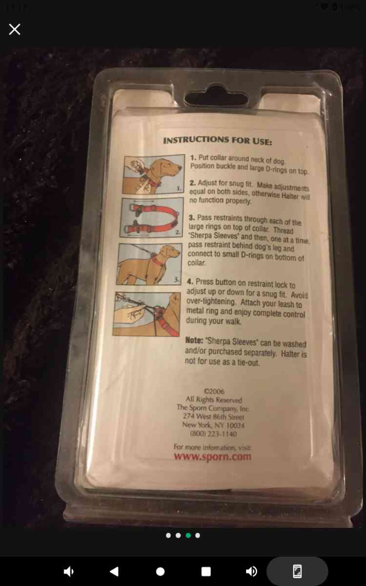 dog harness healing training one brand new size medium