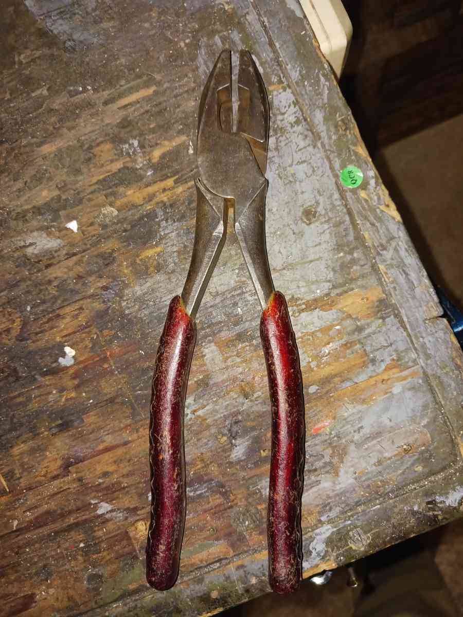 Vintage Klein HighLeverage Plier N E Type patented in 1958