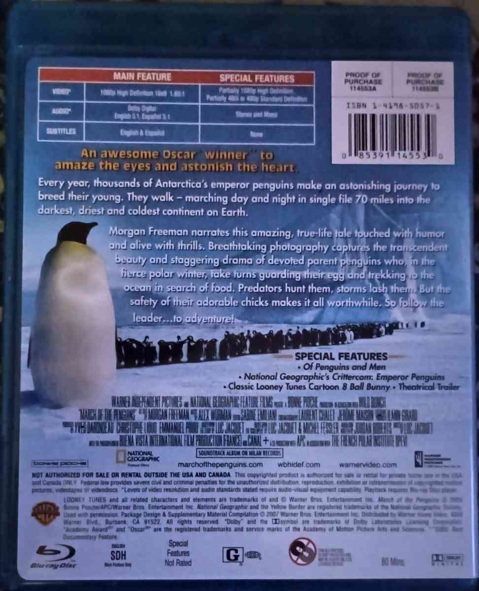 March of the Penguins bluray