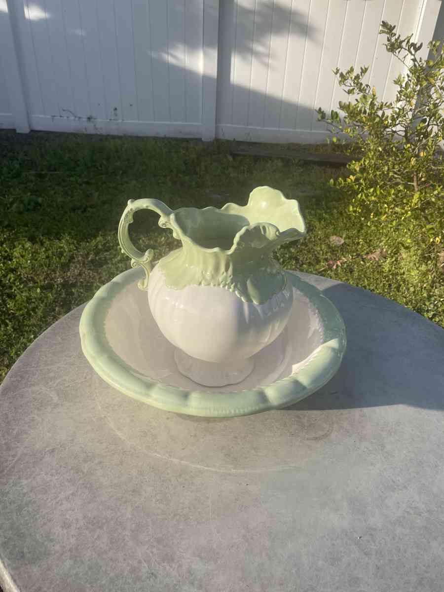 Vintage Pitcher And Bowl