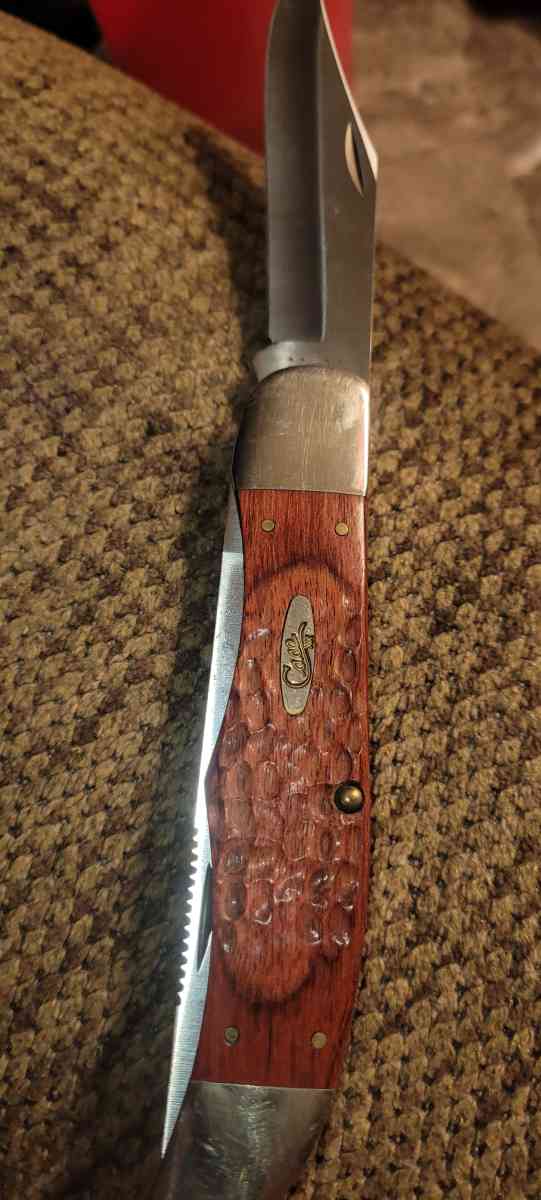 Case 189 Folding Hunter 525 Jigged Brown Staminawood Handles