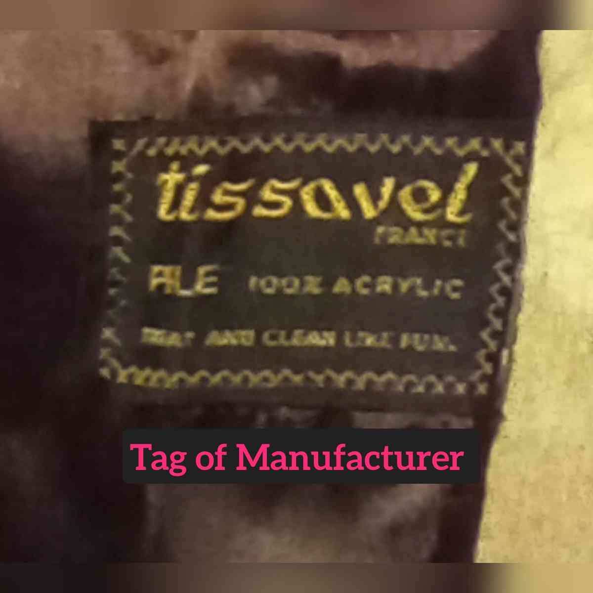 Womens Tissavel France Tan Faux Fur Coat Made in England