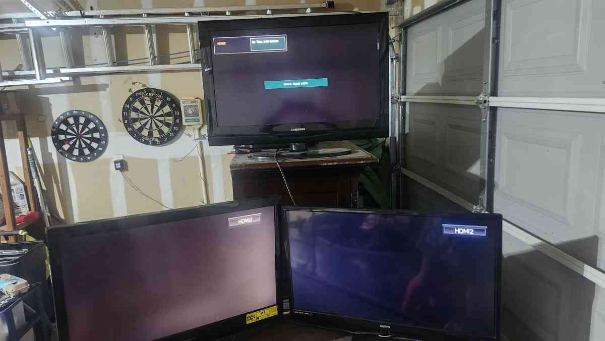 4 36in flatscreen tv