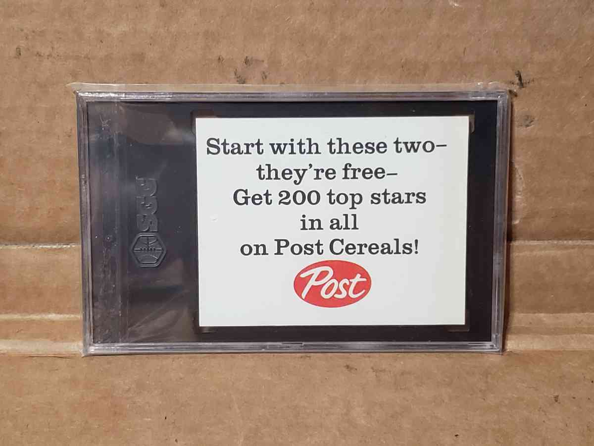 1962 Post Cereal Mickey Mantle 5 Hand CutAd back Life Magazi