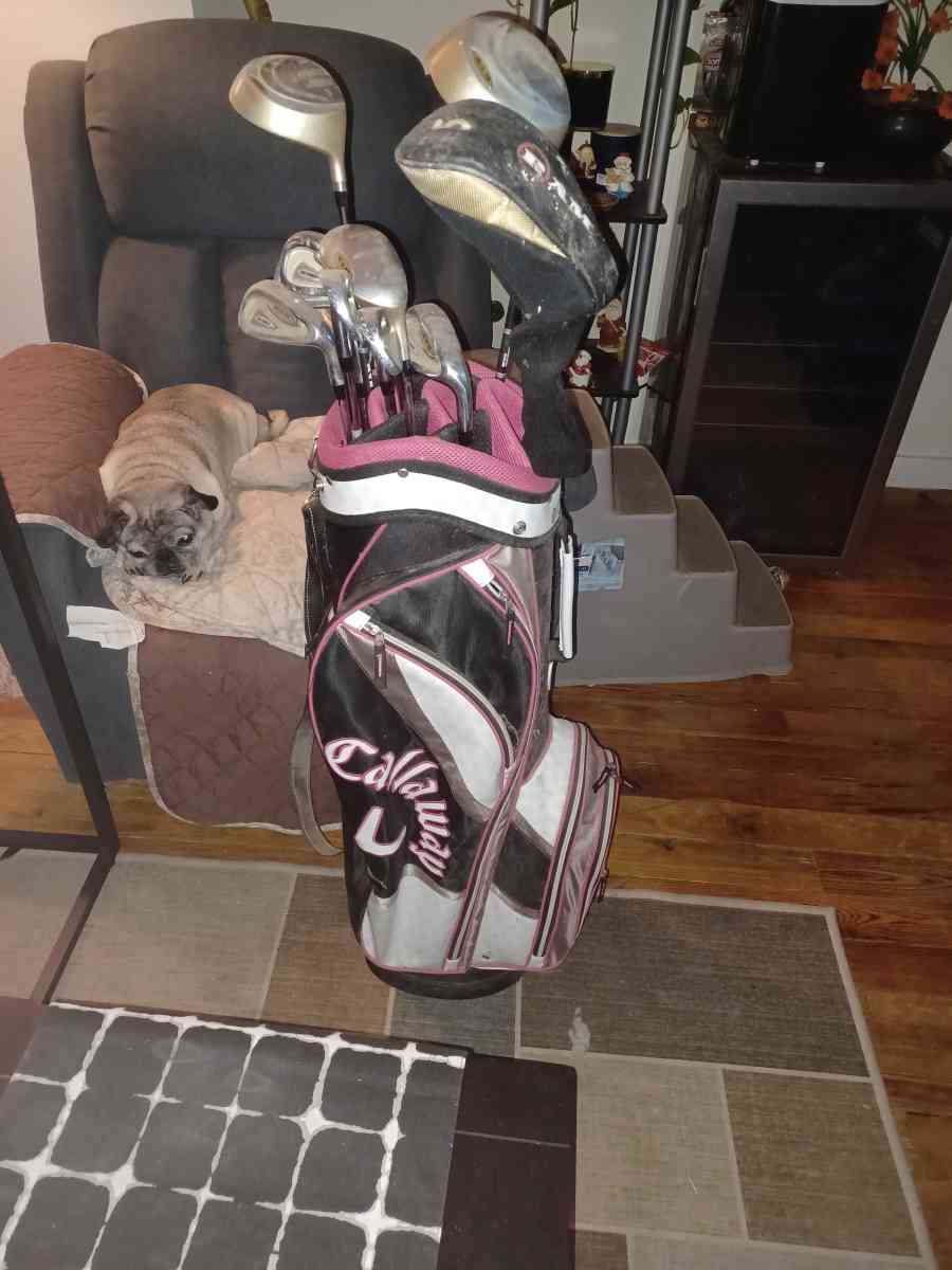 Golf club set with Callaway bag