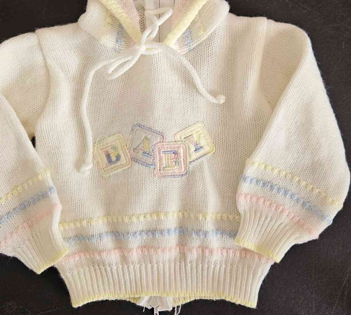 Vintage Childs Sweater Infant