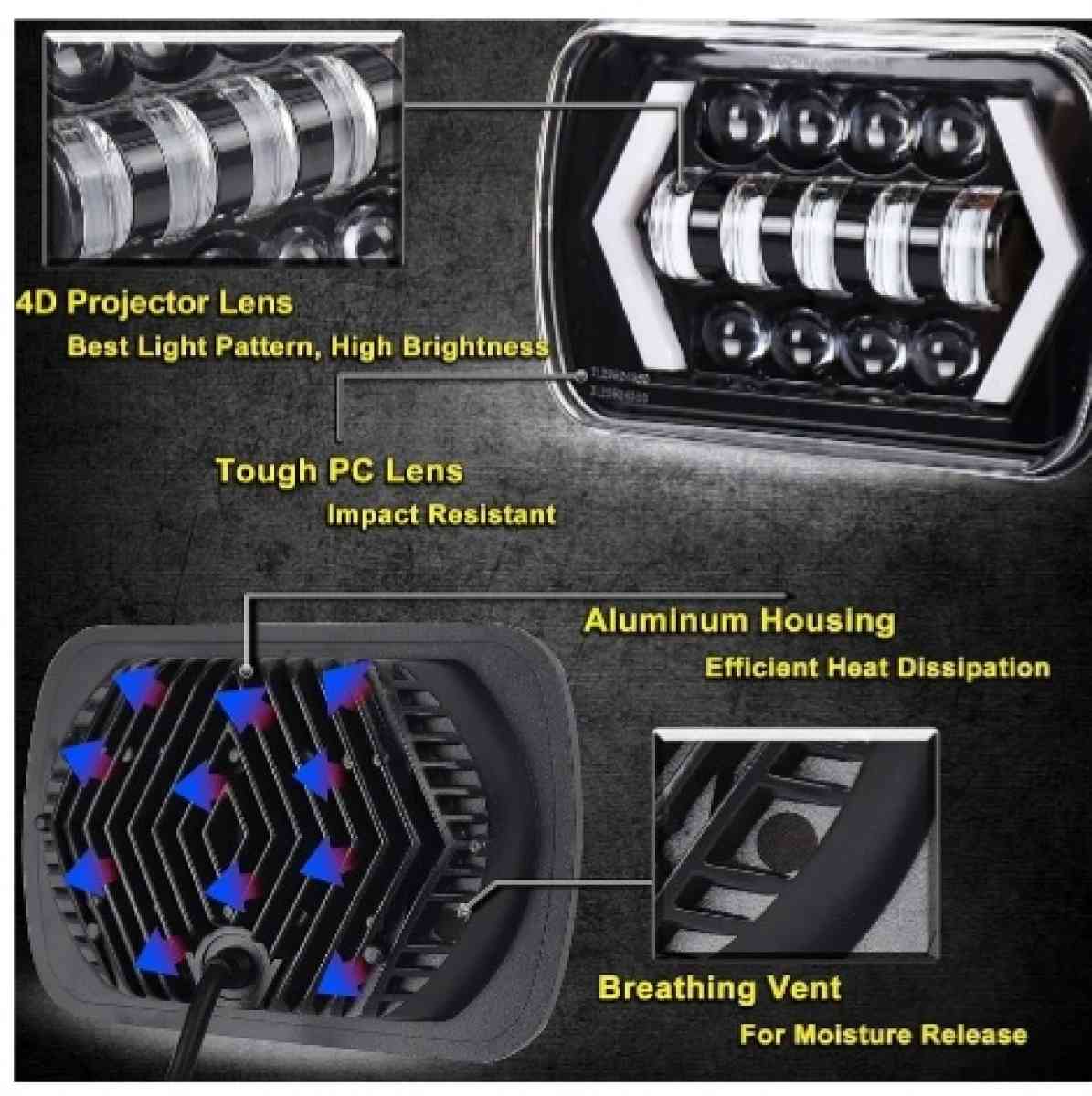 faros led rectangular