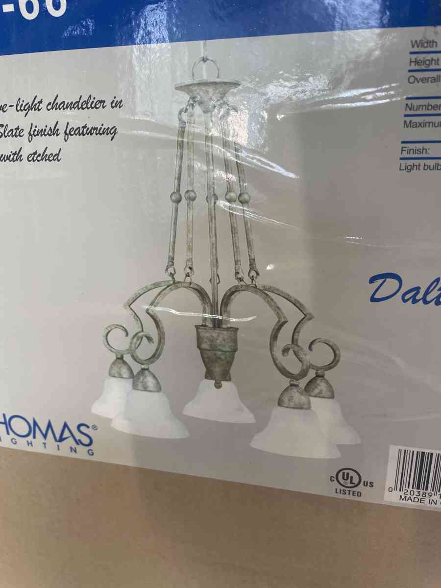 2 Brand New THOMAS LIGHTING Matching Chandeliers