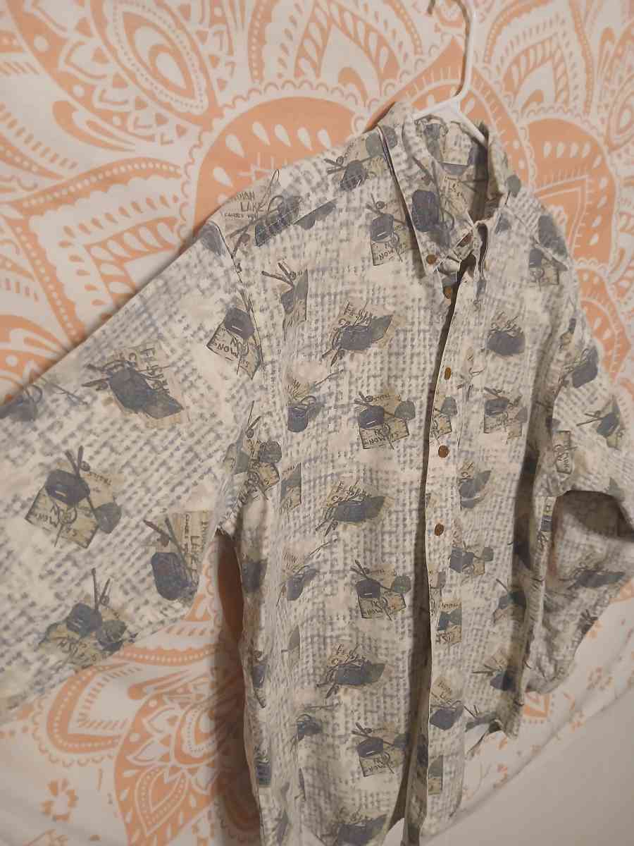 Vintage Woolrich Mens XL Cotton Rugged Outdoor Fishing