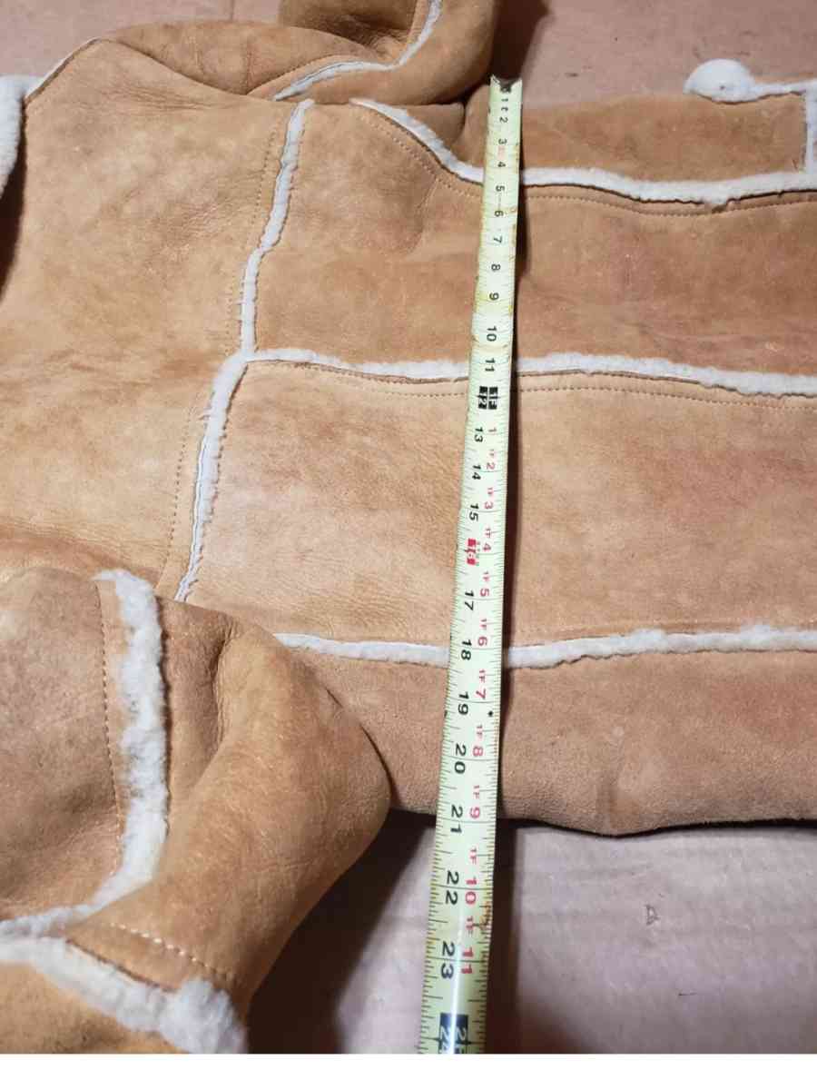 Vintage 70s Sears Leather Shop Mens Split Cowhide Rancher Co