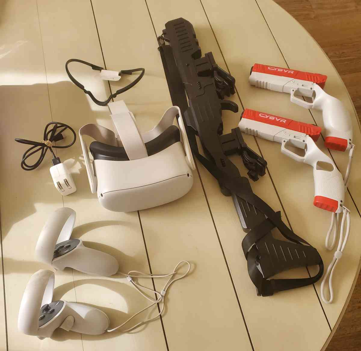 Meta  Oculus Quest 2 VR Headset Bundle  256GB  White  With A