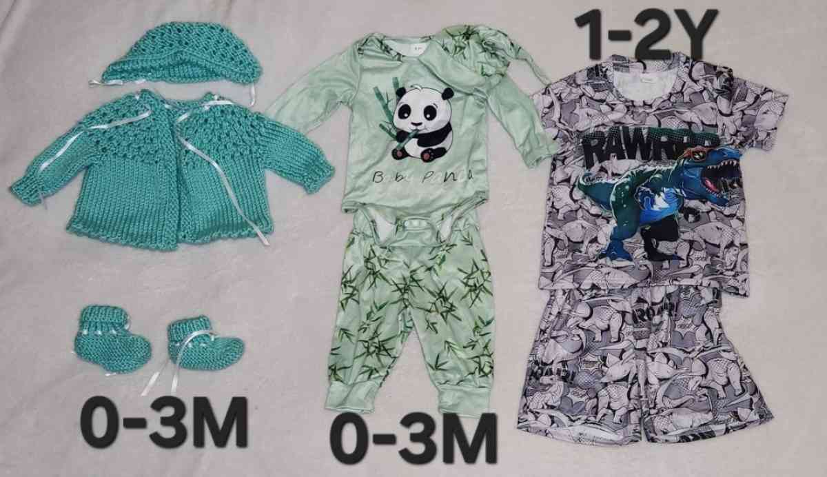 Baby Girl And Boy Clothes 6pc