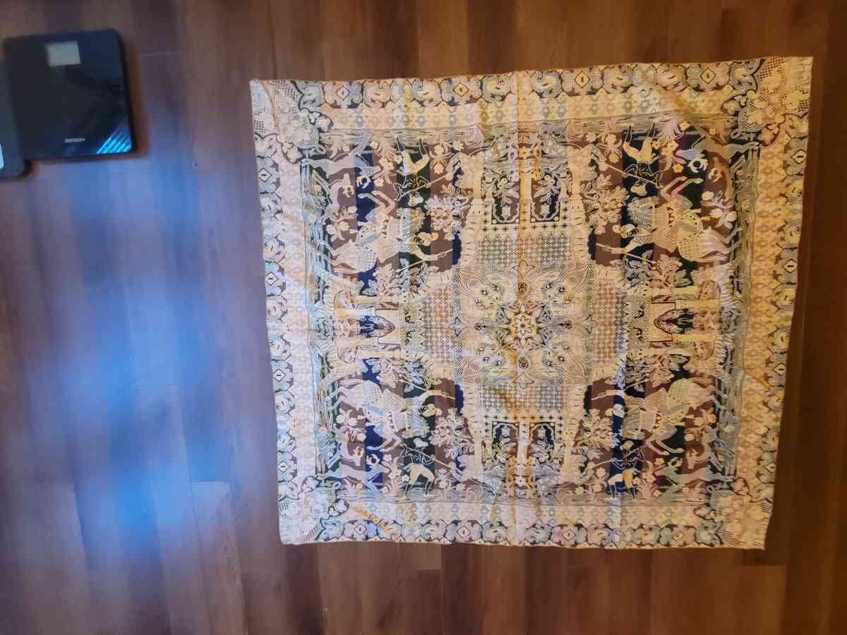 Embroidered Persian Tapestry Tablecloth Blanket Wall Decor