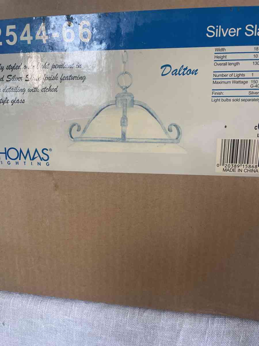 2 Brand New Thomas Lighting Alabaster Pendants