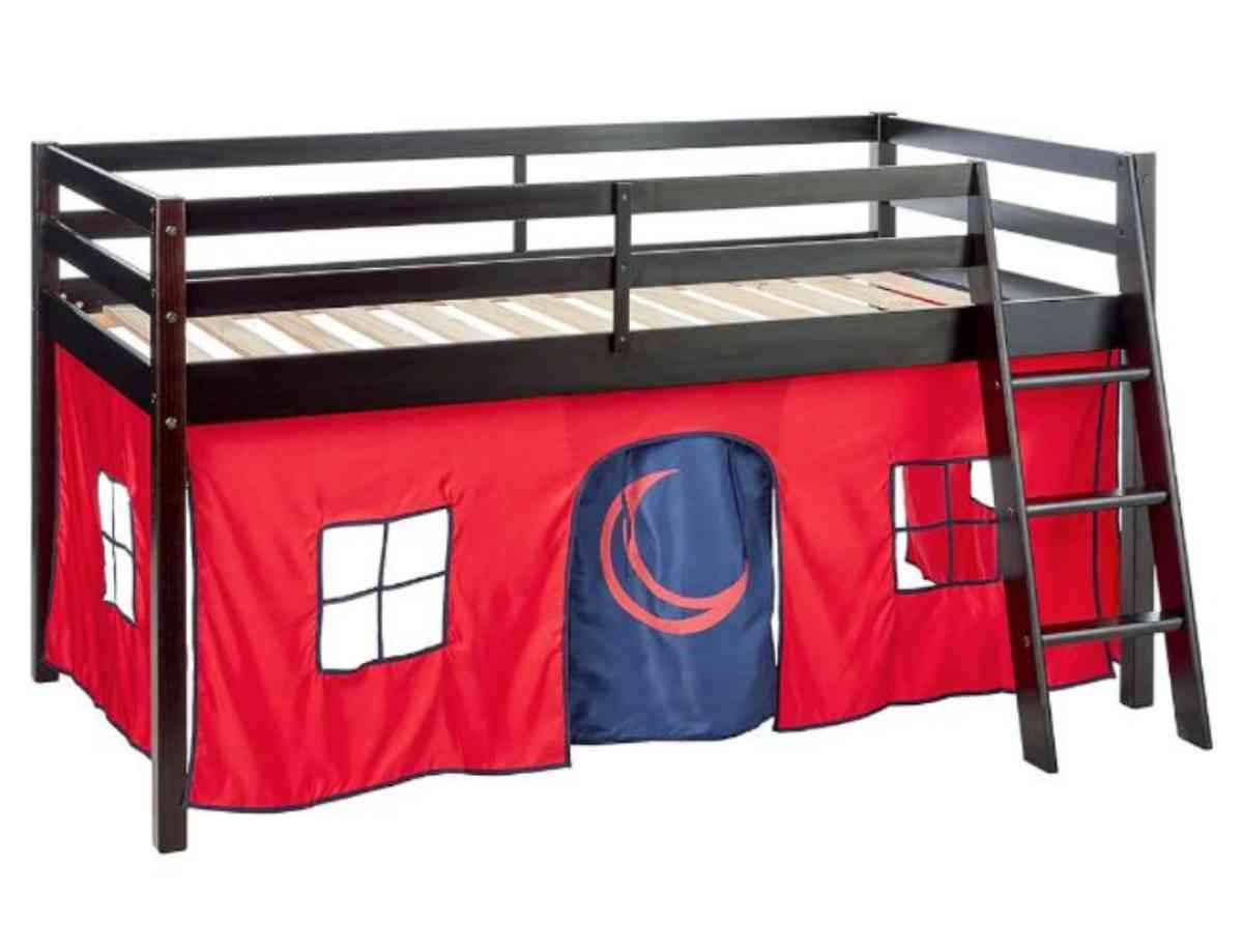 kids twin loft bed   frame Base para cama individual