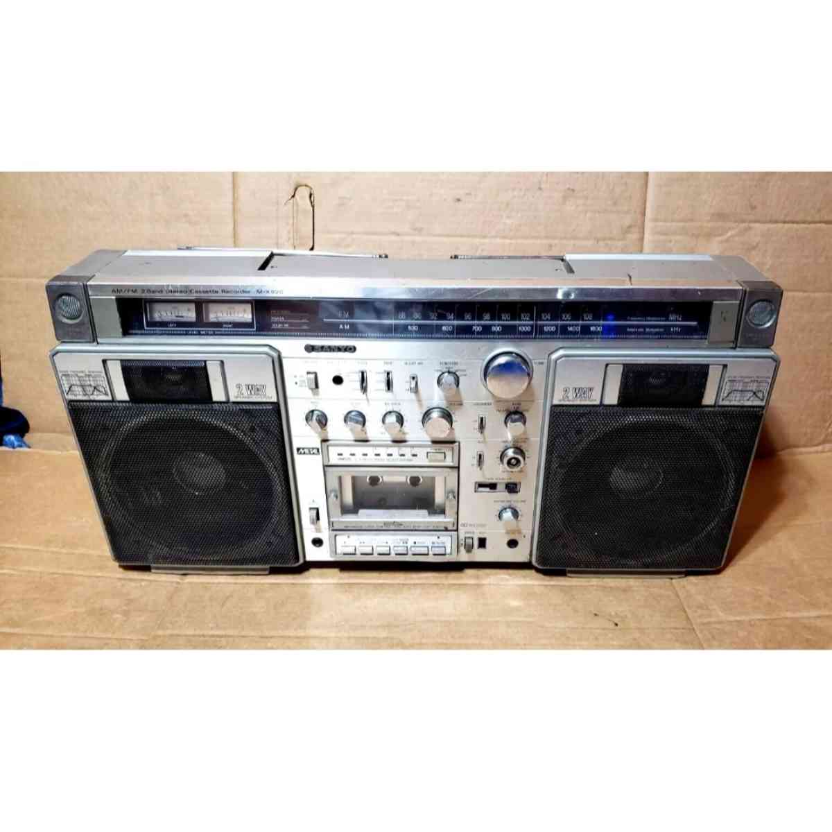 Sanyo MX920 Vintage Boombox Tested Works Made In Japan W Plu