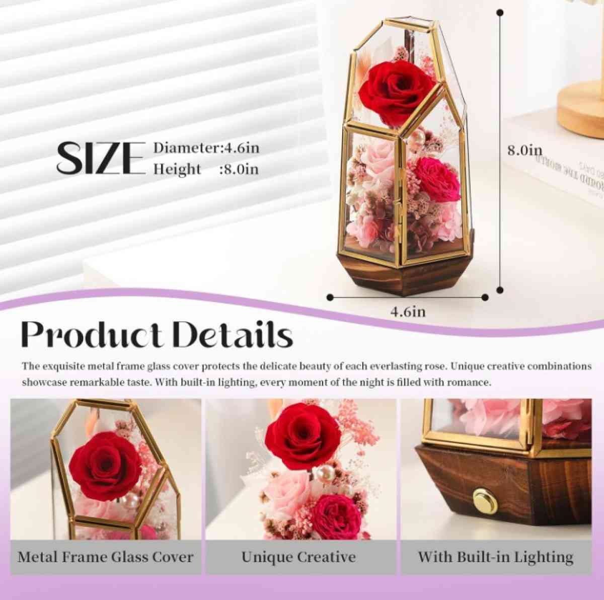 Flowers pink roses perfect gift for Valentines Day