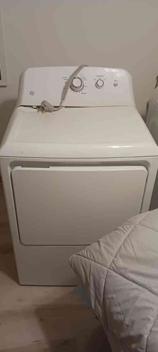 electric GE dryer and Maytag washer