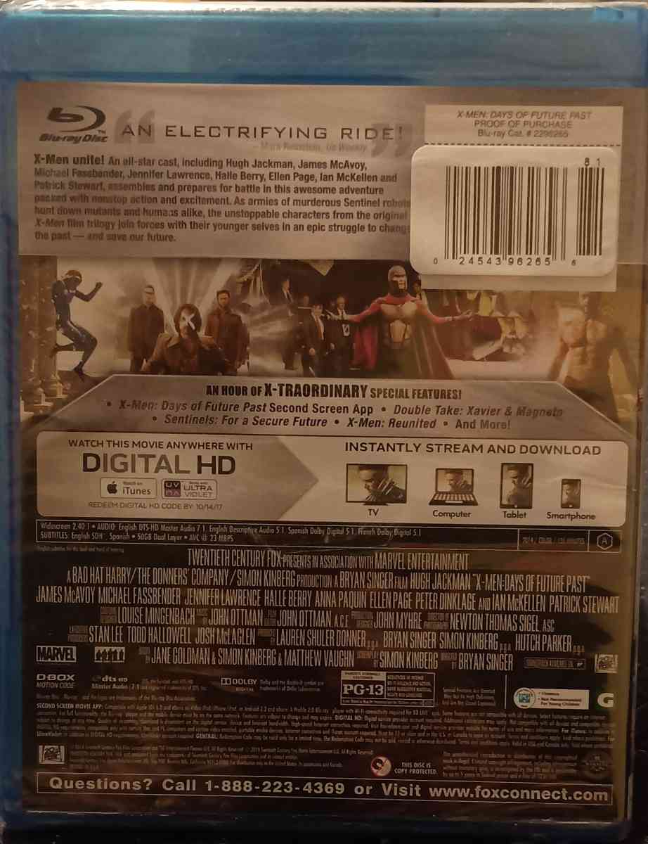 2 XMEN Blurays