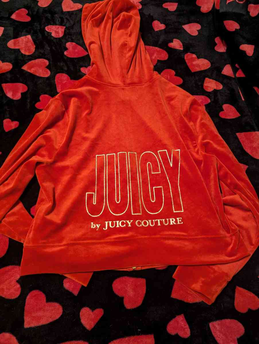 Juicy couture track suit red and black