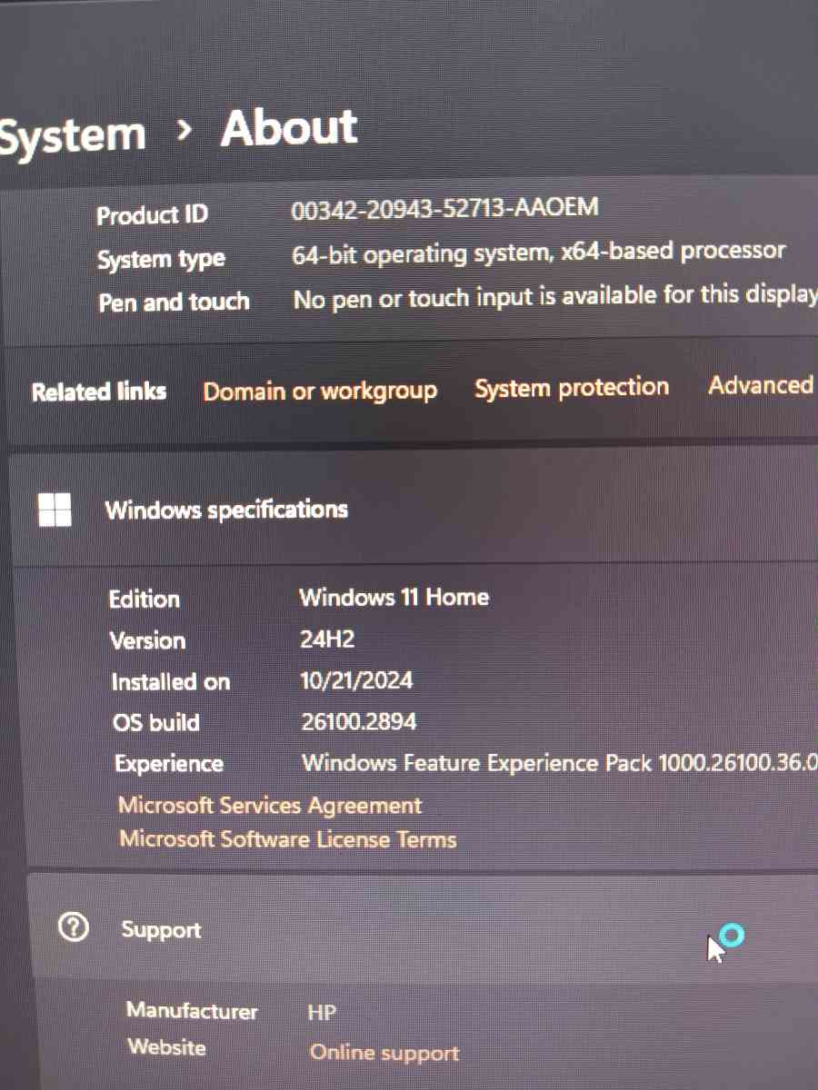 Hp desk top computer