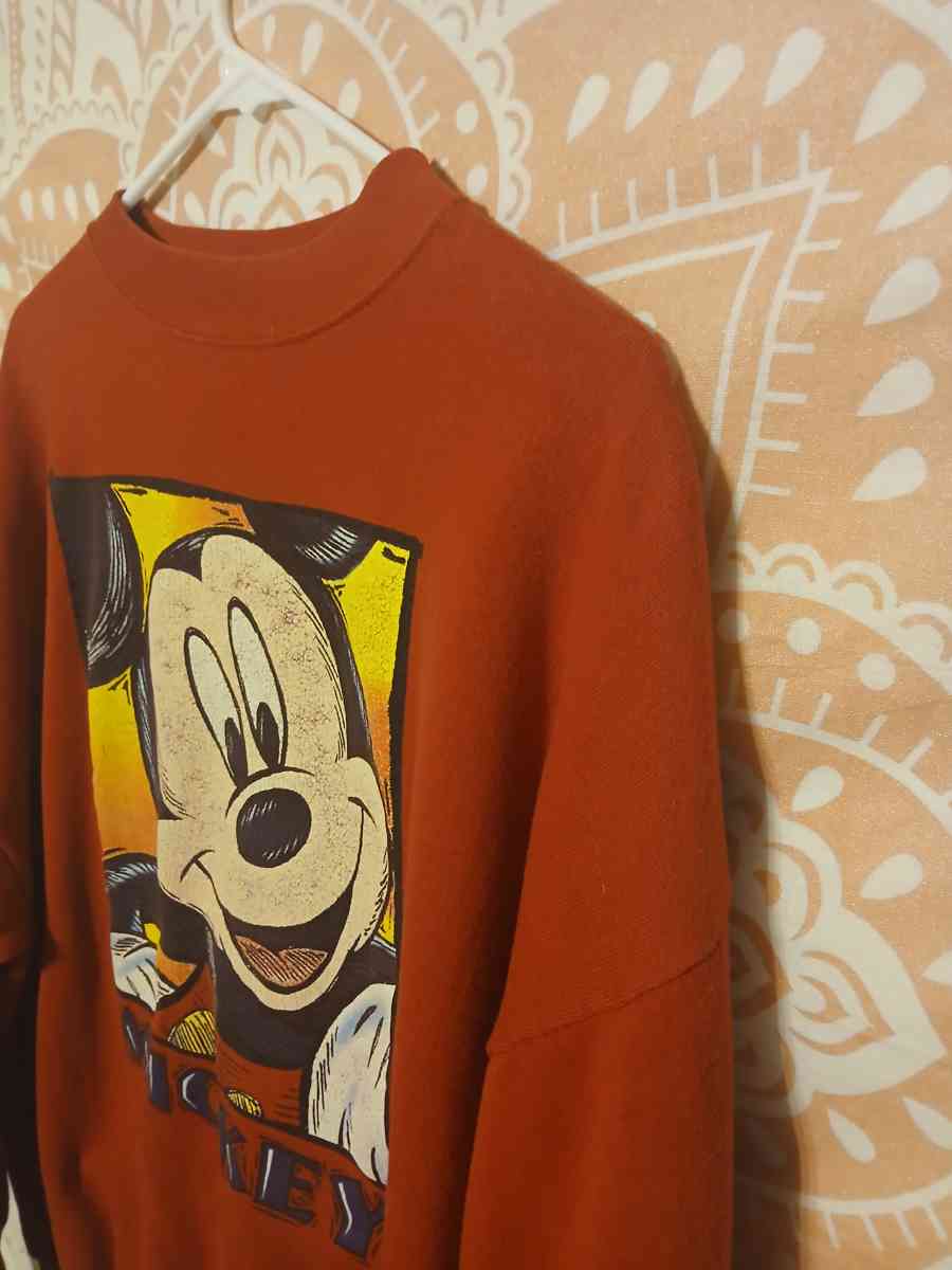 90s Mickey Unlimited Vintage Red 2XL Graphic Sweater Grailed
