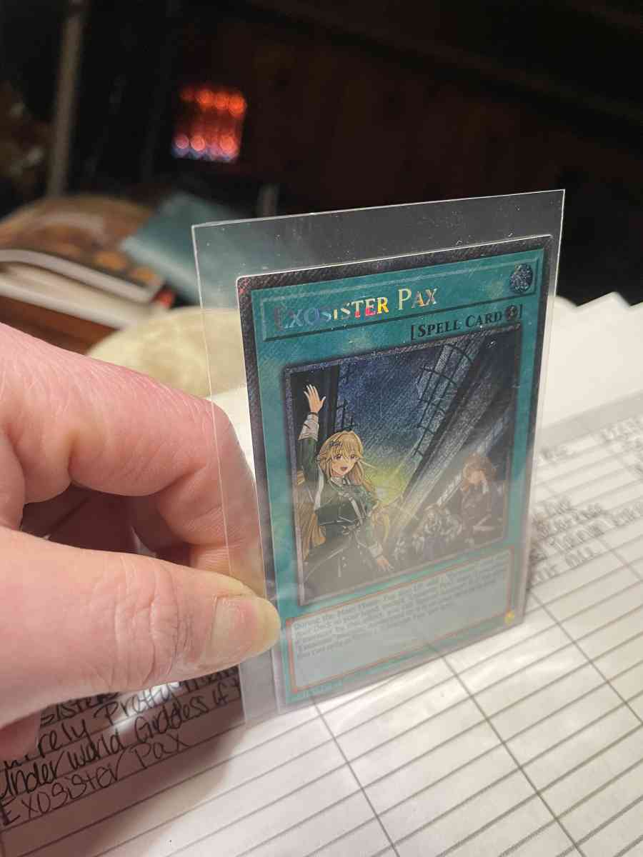 exosister Pax YUGIOH TRADING CARD