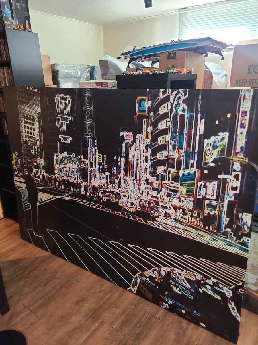 Very Large 56x79 Retro Canvas Art