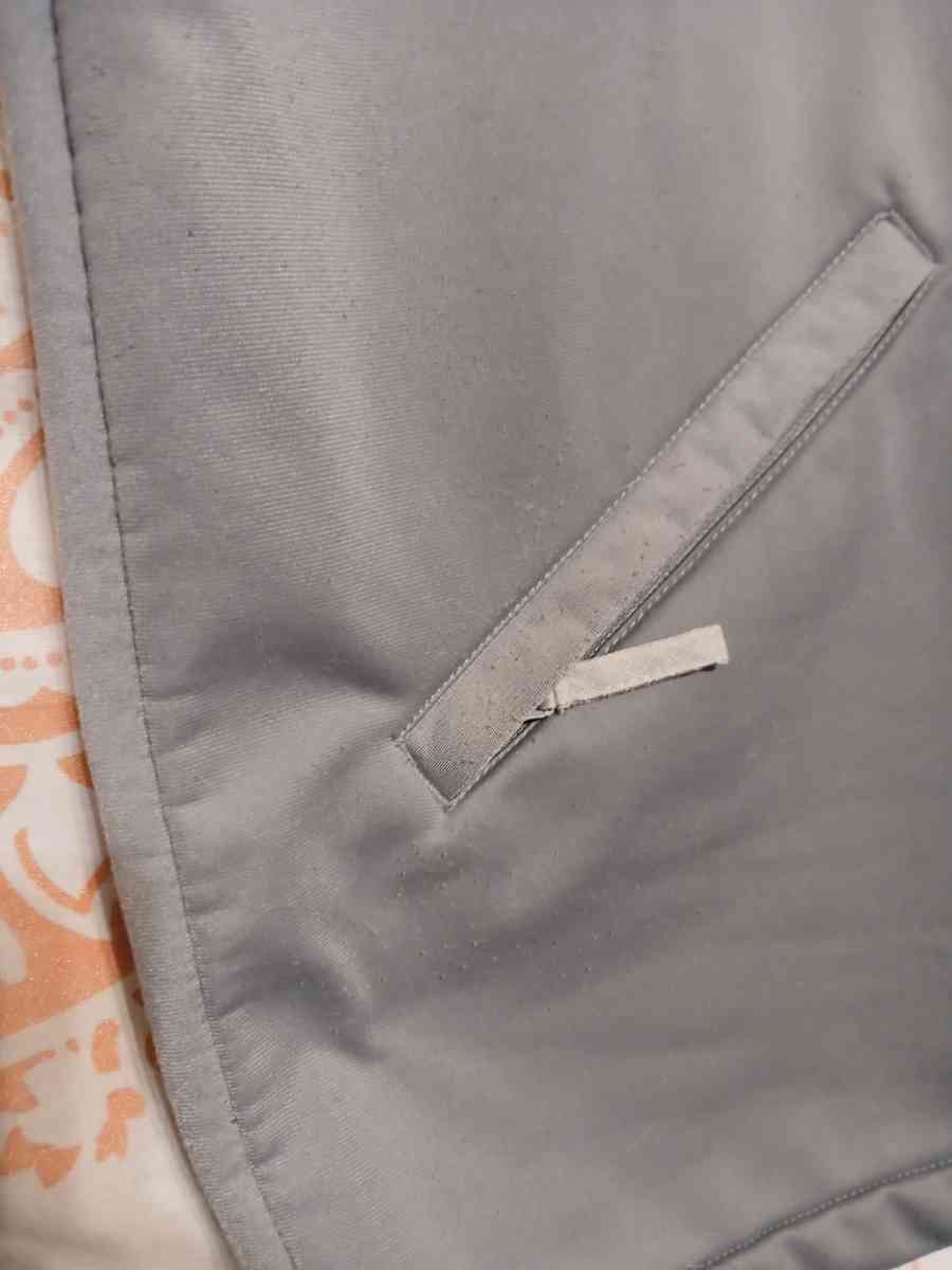 Starter Full Zip Track Warm Up Jacket Gray Mens Large