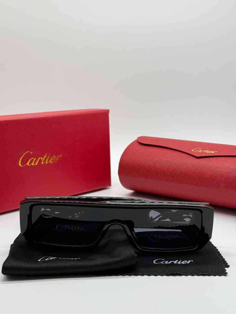 Black Cartier Cheetah Sunglasses