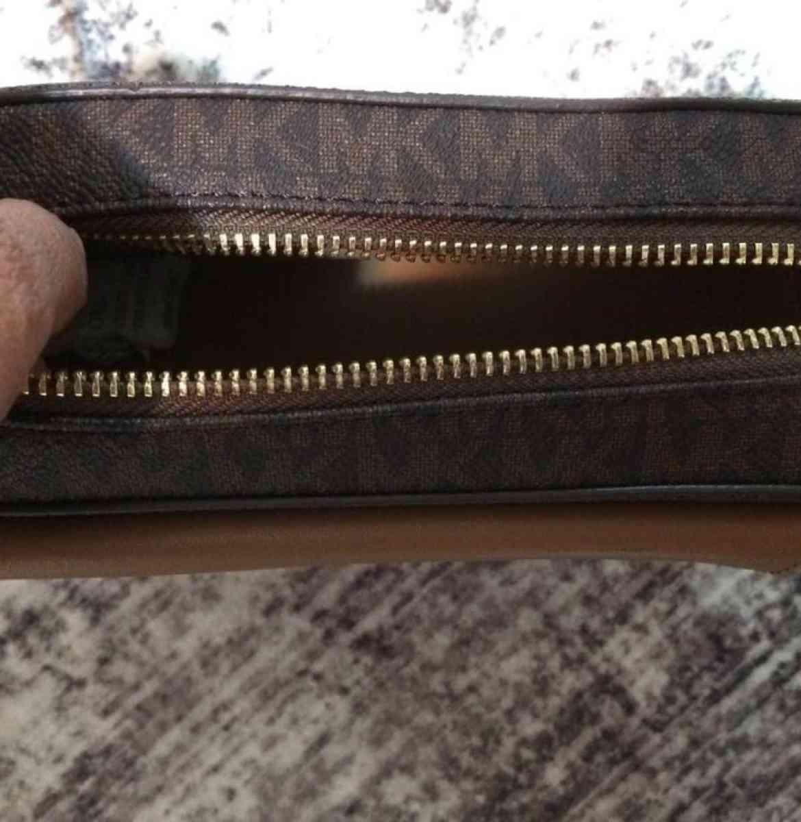 Michael Kors Fanny pack Belt Bag Leather Brown Signature MK