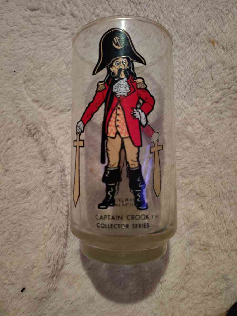 Captain crook glass vintage