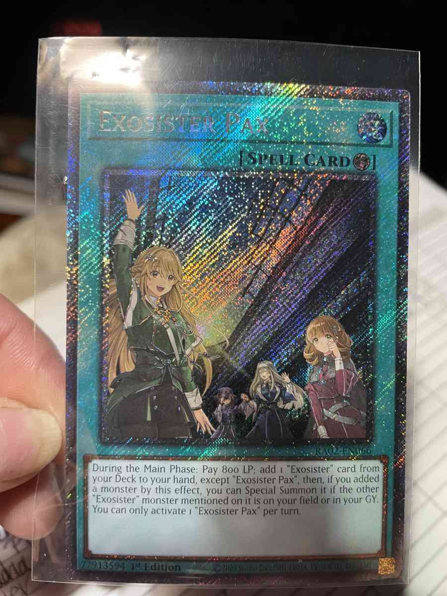 exosister Pax YUGIOH TRADING CARD