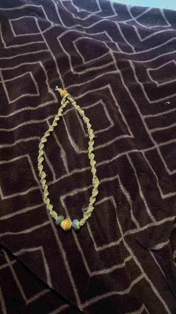 handmade macrame necklace