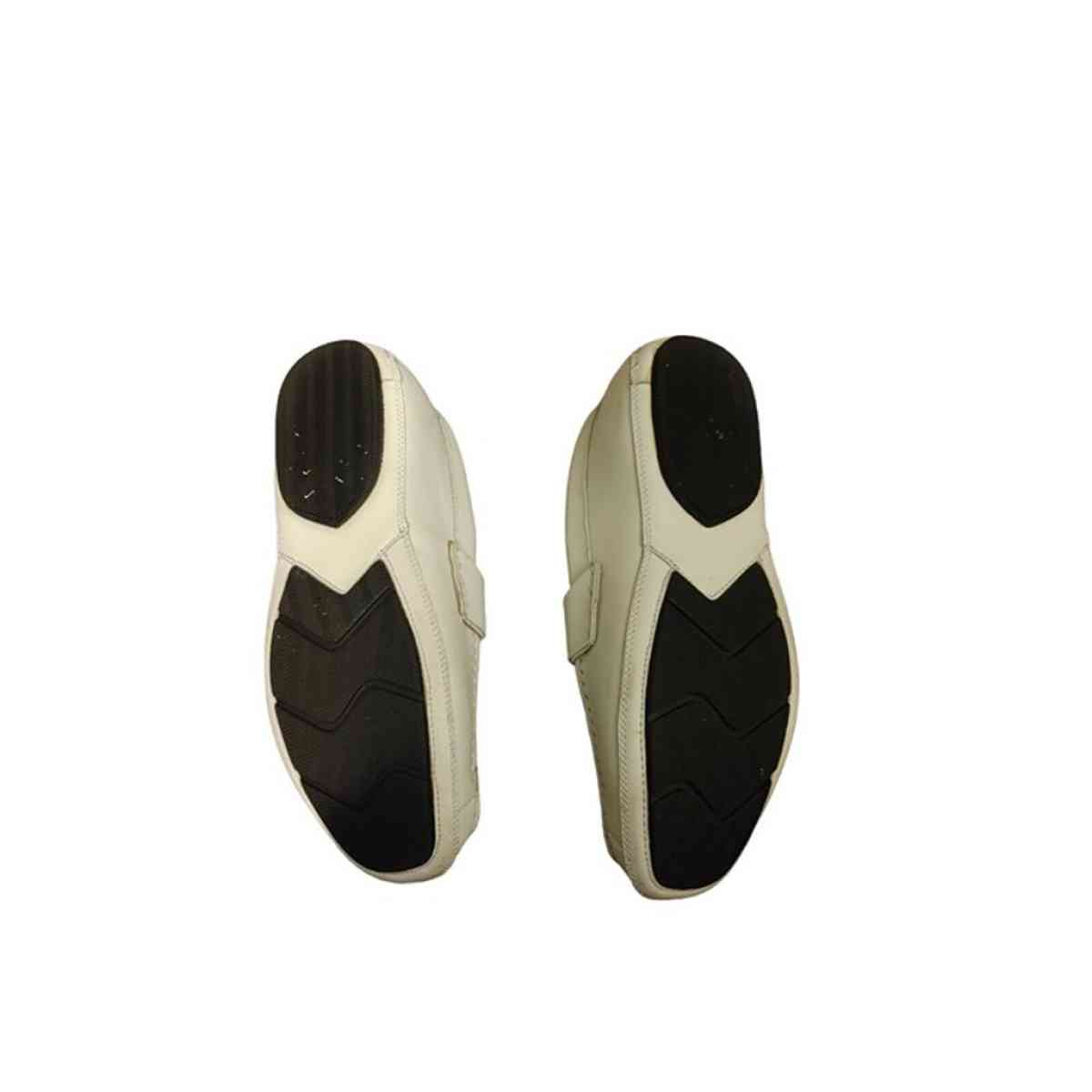 Mens Steve Madden white leather driving moccasin shoes size