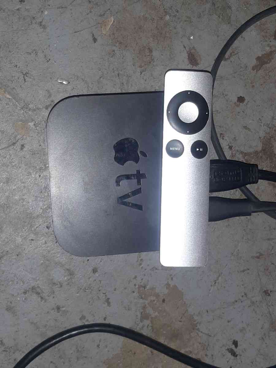 Apple TV with remote