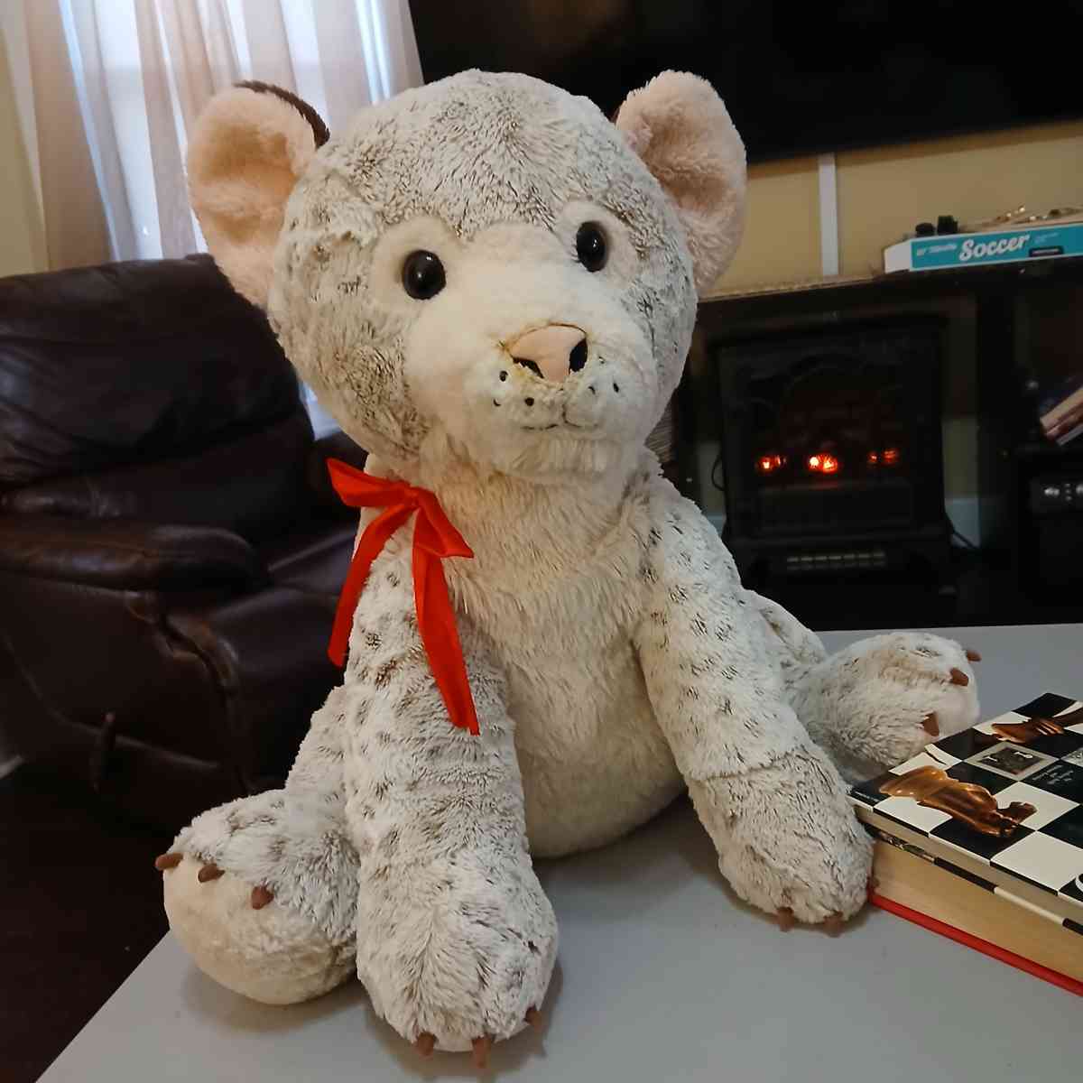 XL Leopard Plush Toy 25 inches Sitting