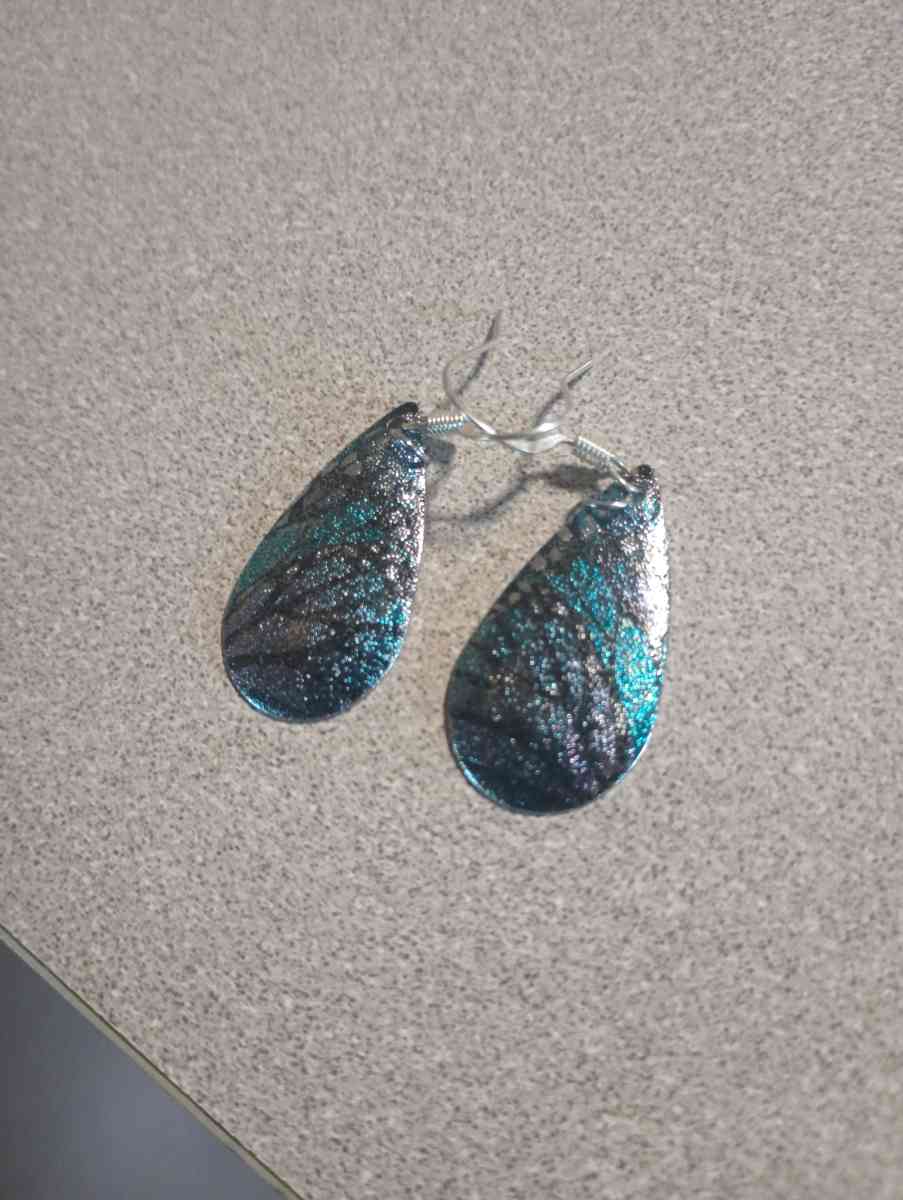 Butterfly Wing Womens Earrings