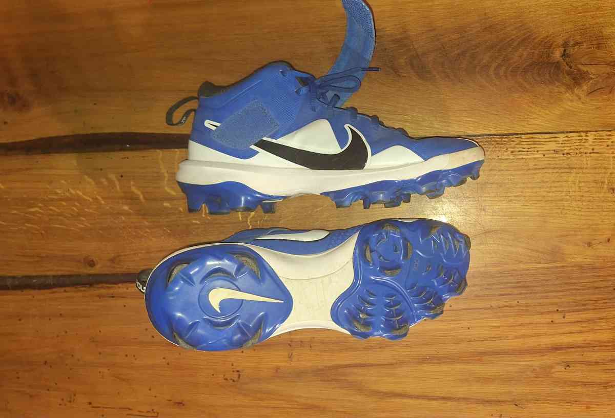 Blue Nike Cleats