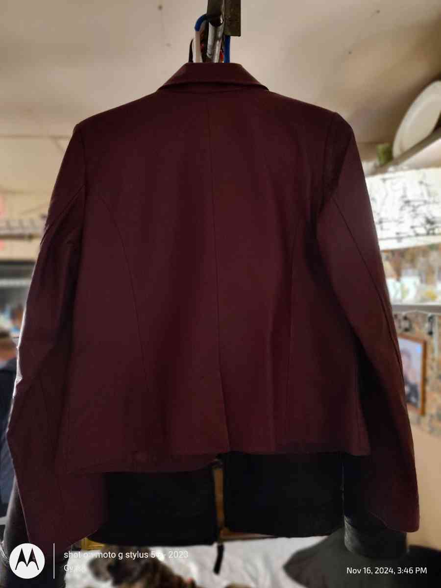 Chadwick purple leather jacket