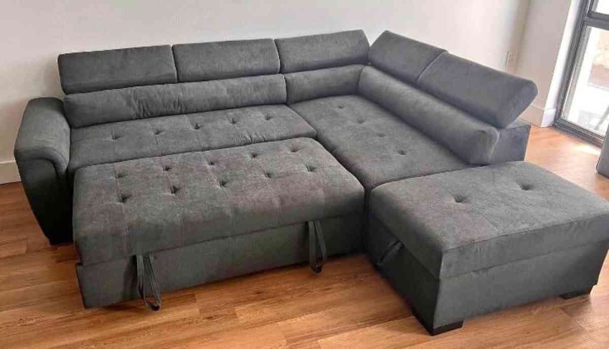 Sectional sofa bed with ottoman I sell Ask for price
