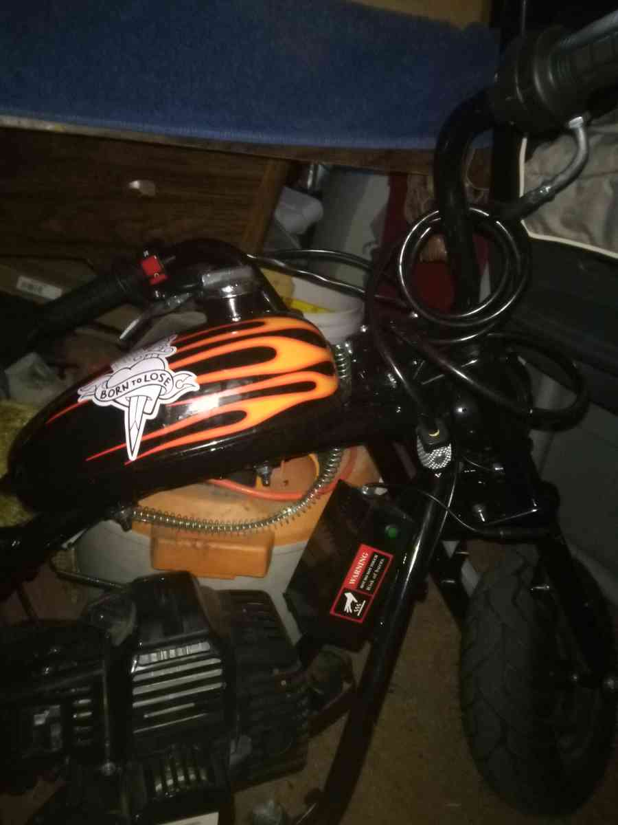 Mni bike and go cart trying to swap