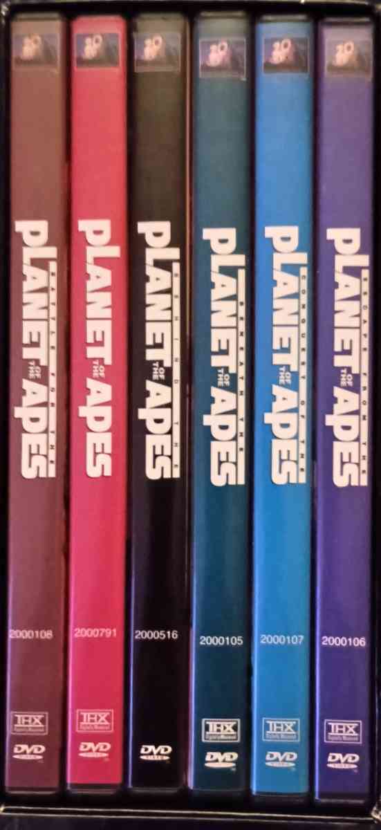 The 6 DVD original Planet of the Apes saga