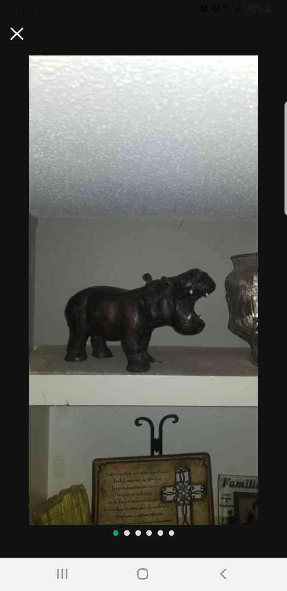 hippopotamus leather wrapped hippopotamus